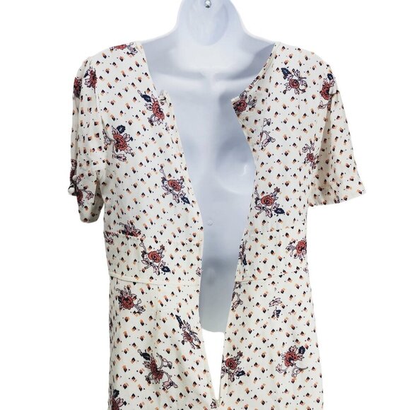 ModCloth Women's The Keyhole‎ Story A-Line Dress White Size 6 - Picture 5 of 13